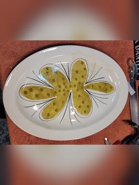 Vera Island Worcester Oval Platter Hand Painted Floral Design